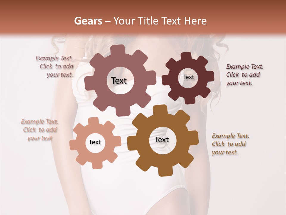 Girl In Swimsuit PowerPoint Template