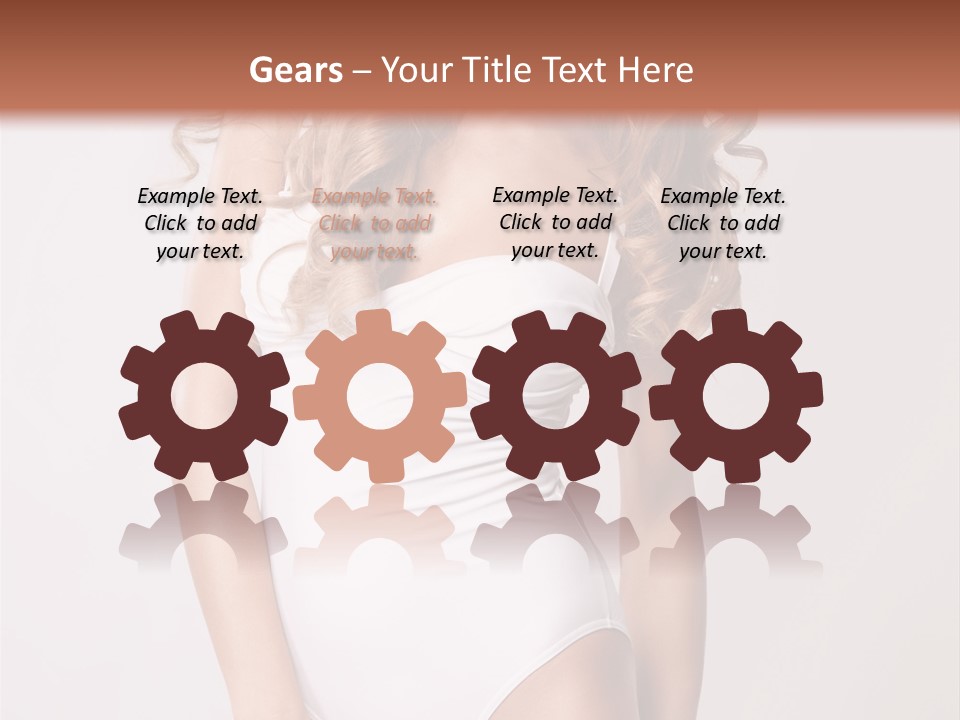 Girl In Swimsuit PowerPoint Template