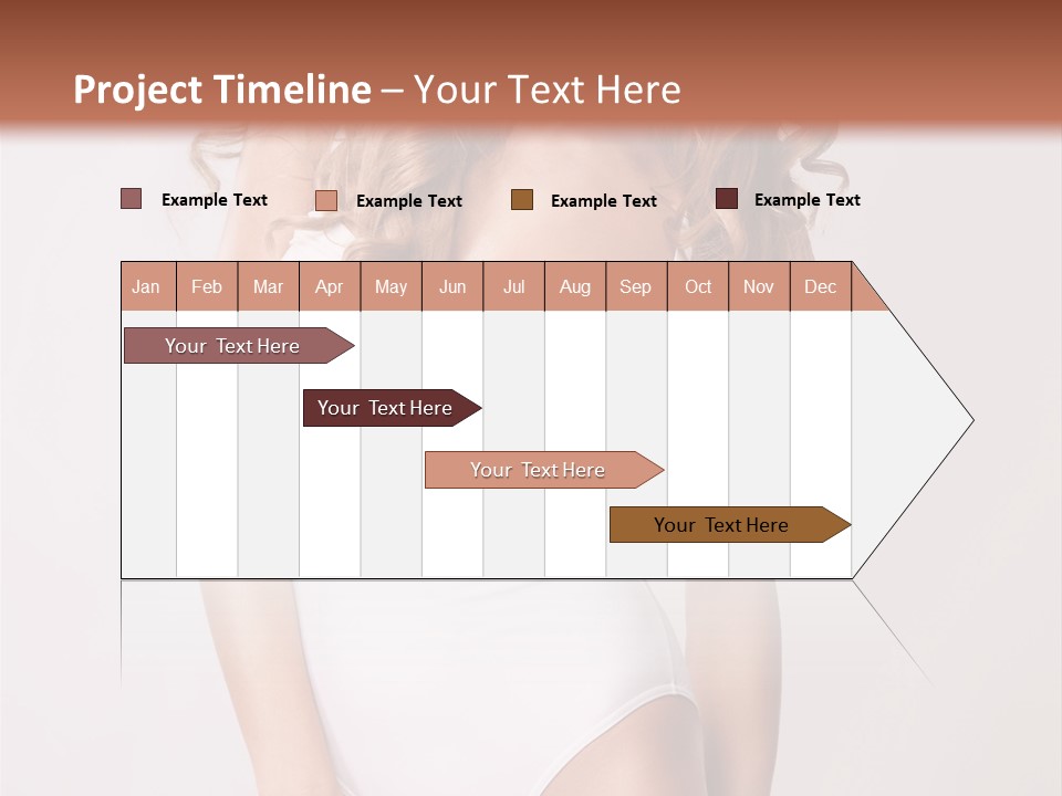 Girl In Swimsuit PowerPoint Template