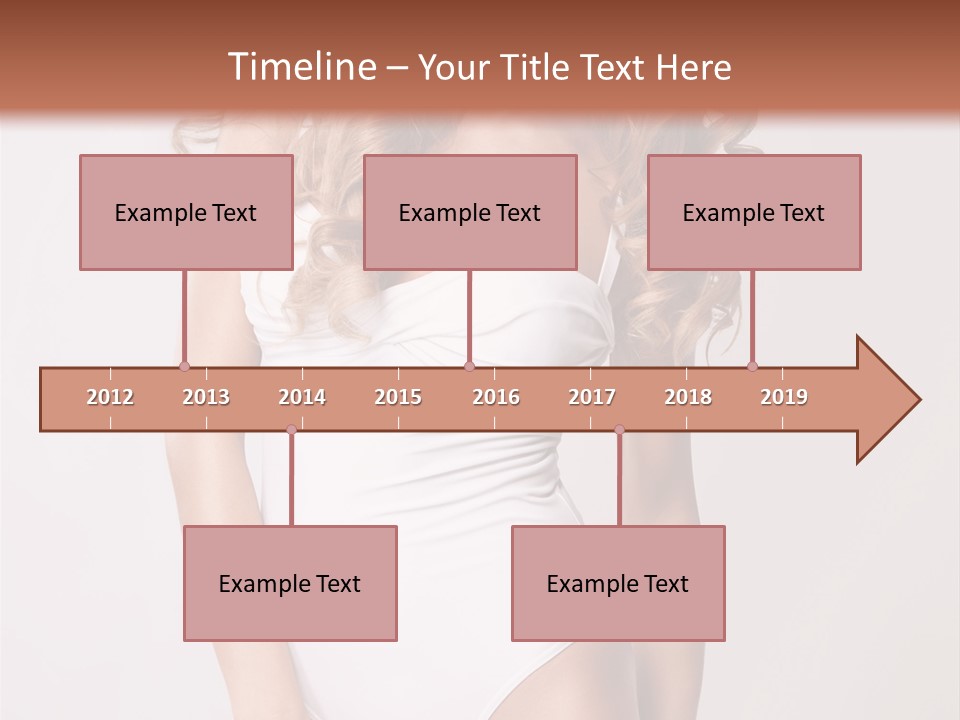 Girl In Swimsuit PowerPoint Template