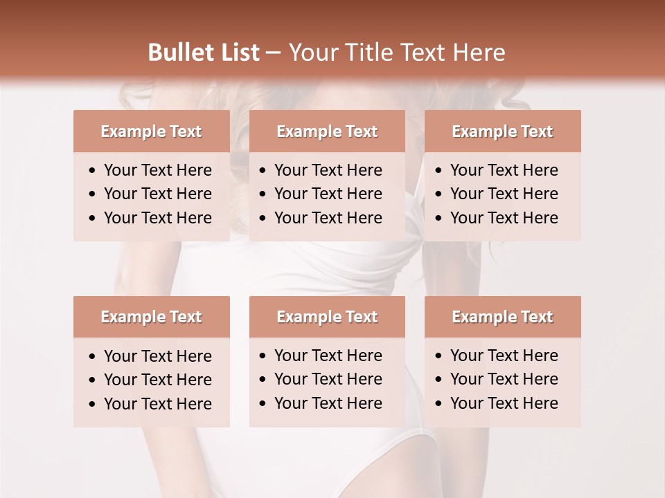 Girl In Swimsuit PowerPoint Template