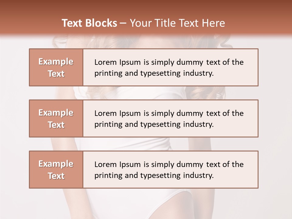 Girl In Swimsuit PowerPoint Template