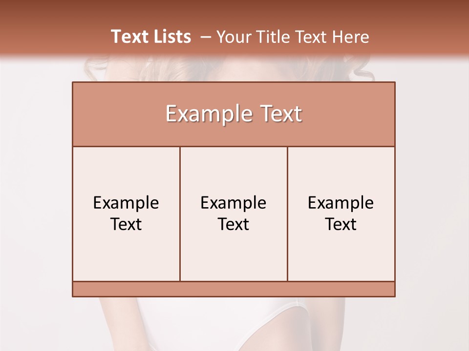 Girl In Swimsuit PowerPoint Template