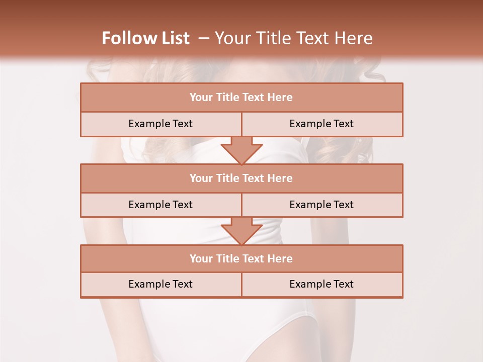 Girl In Swimsuit PowerPoint Template