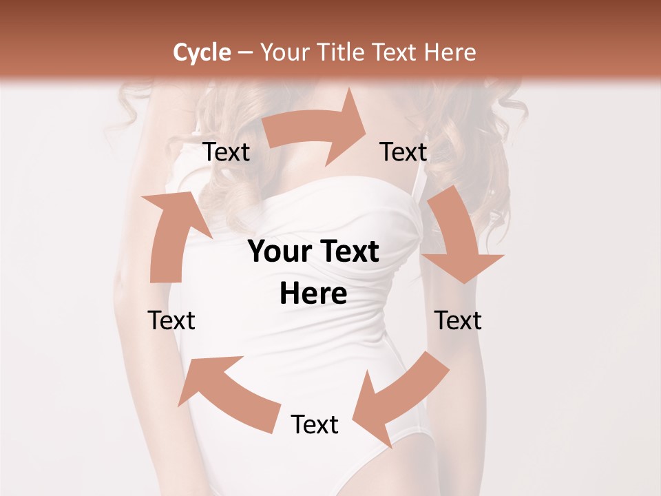 Girl In Swimsuit PowerPoint Template