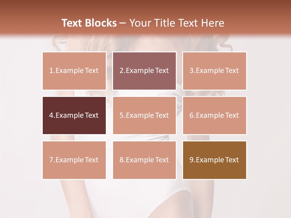 Girl In Swimsuit PowerPoint Template