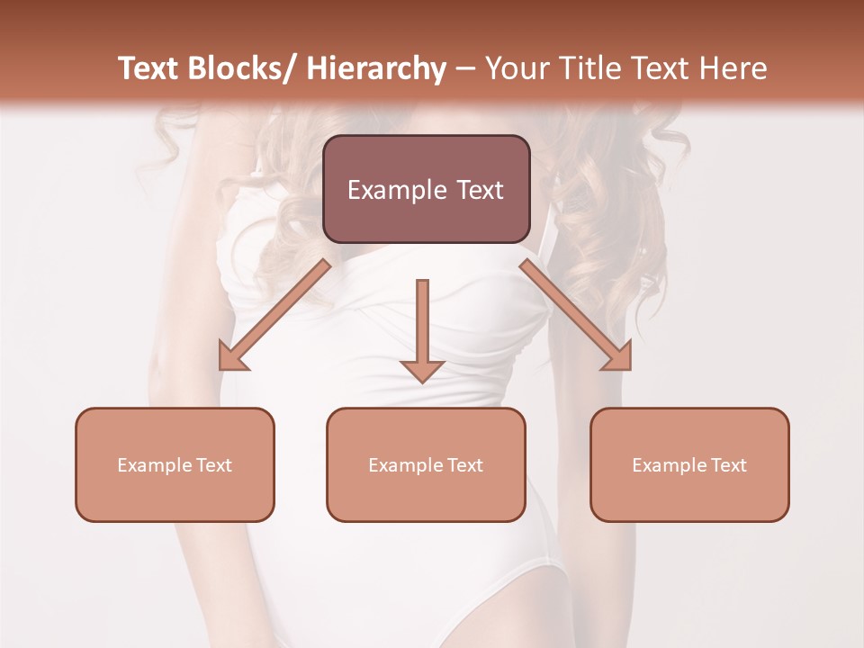 Girl In Swimsuit PowerPoint Template