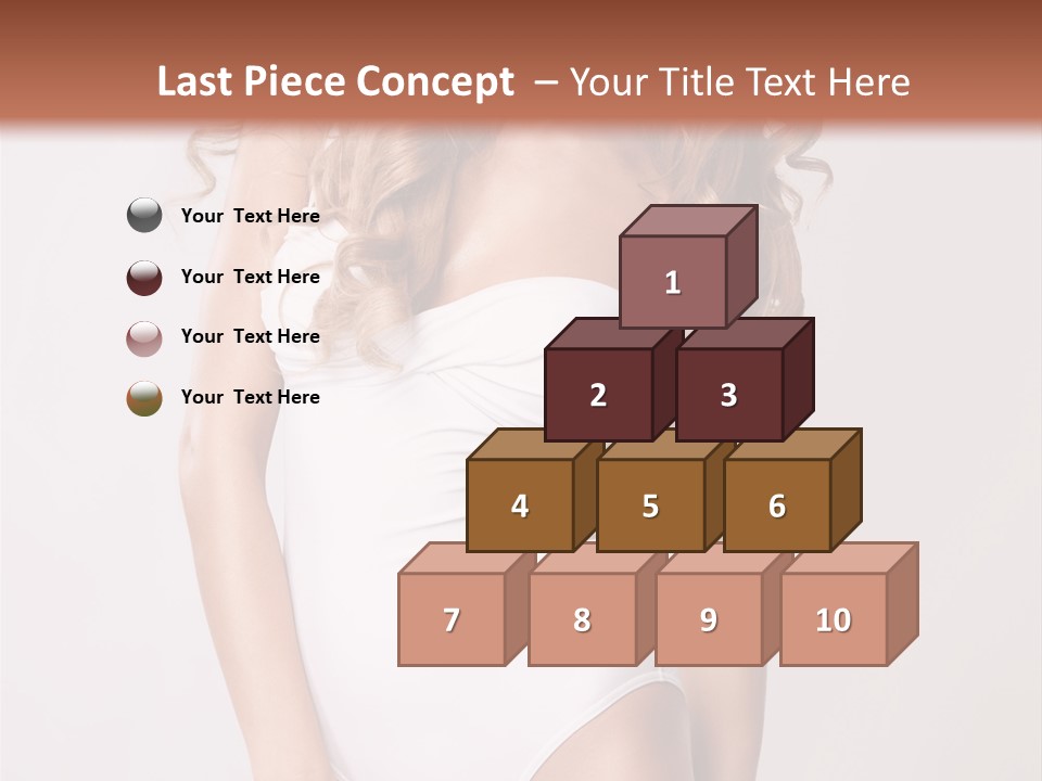 Girl In Swimsuit PowerPoint Template