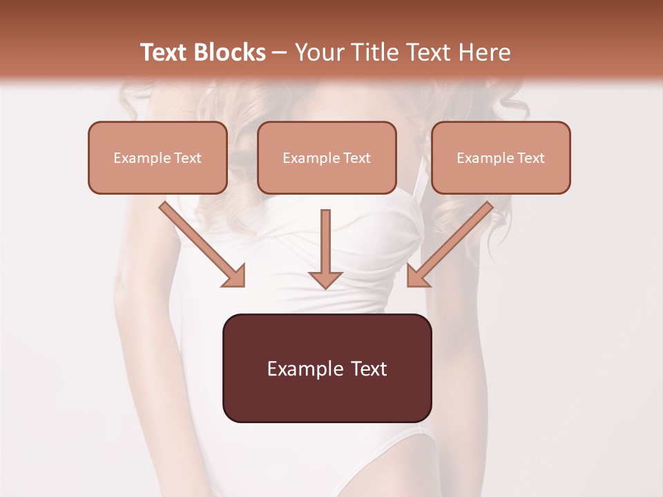 Girl In Swimsuit PowerPoint Template