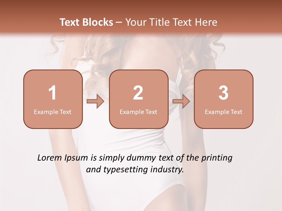 Girl In Swimsuit PowerPoint Template