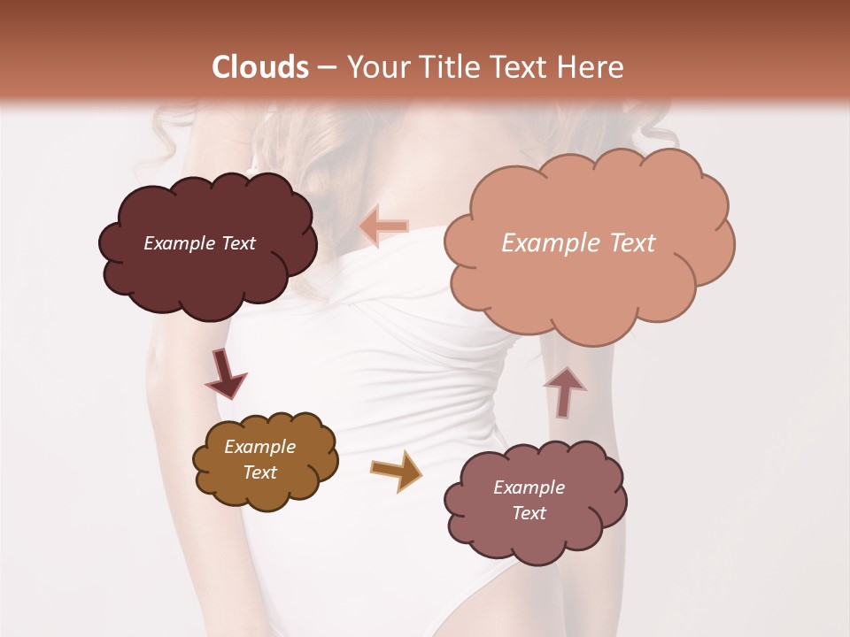 Girl In Swimsuit PowerPoint Template