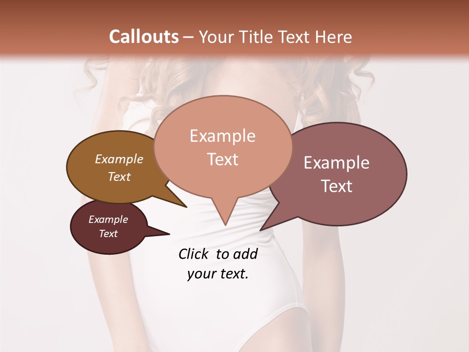 Girl In Swimsuit PowerPoint Template