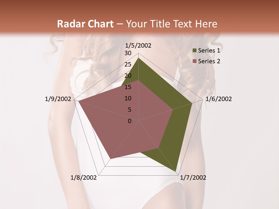 Girl In Swimsuit PowerPoint Template