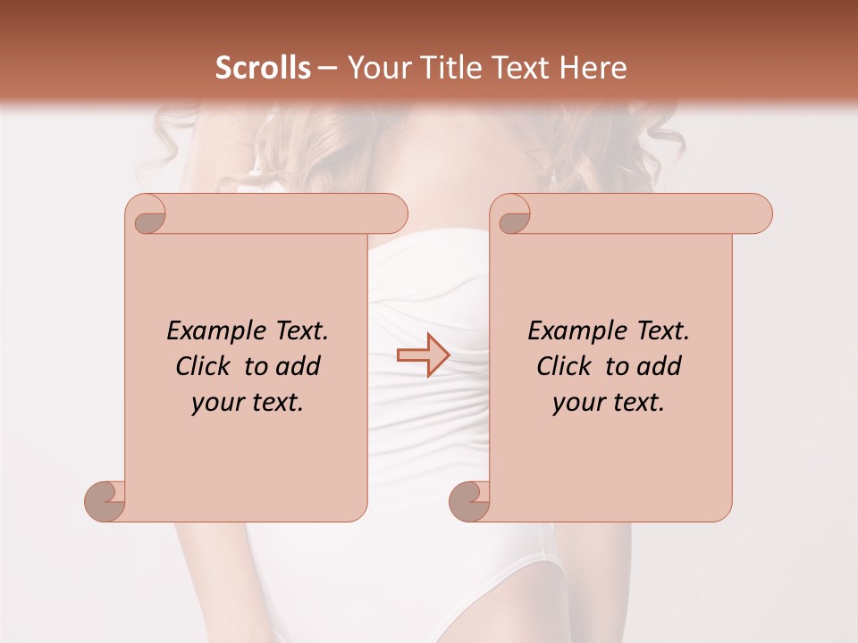 Girl In Swimsuit PowerPoint Template