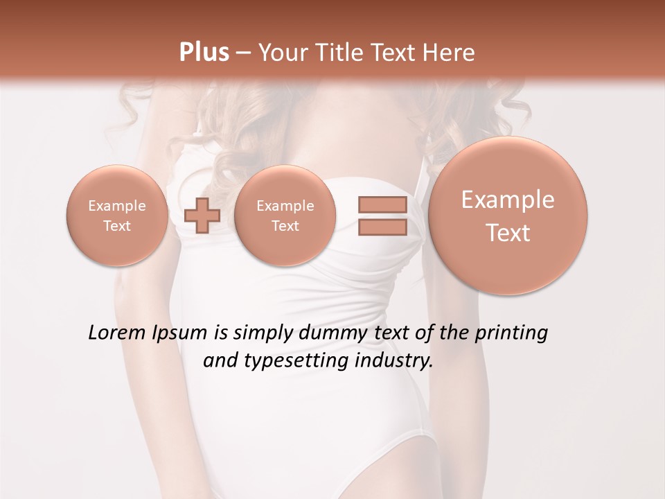 Girl In Swimsuit PowerPoint Template