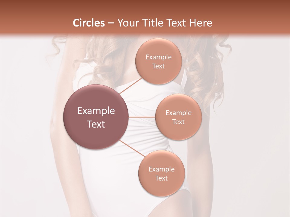 Girl In Swimsuit PowerPoint Template