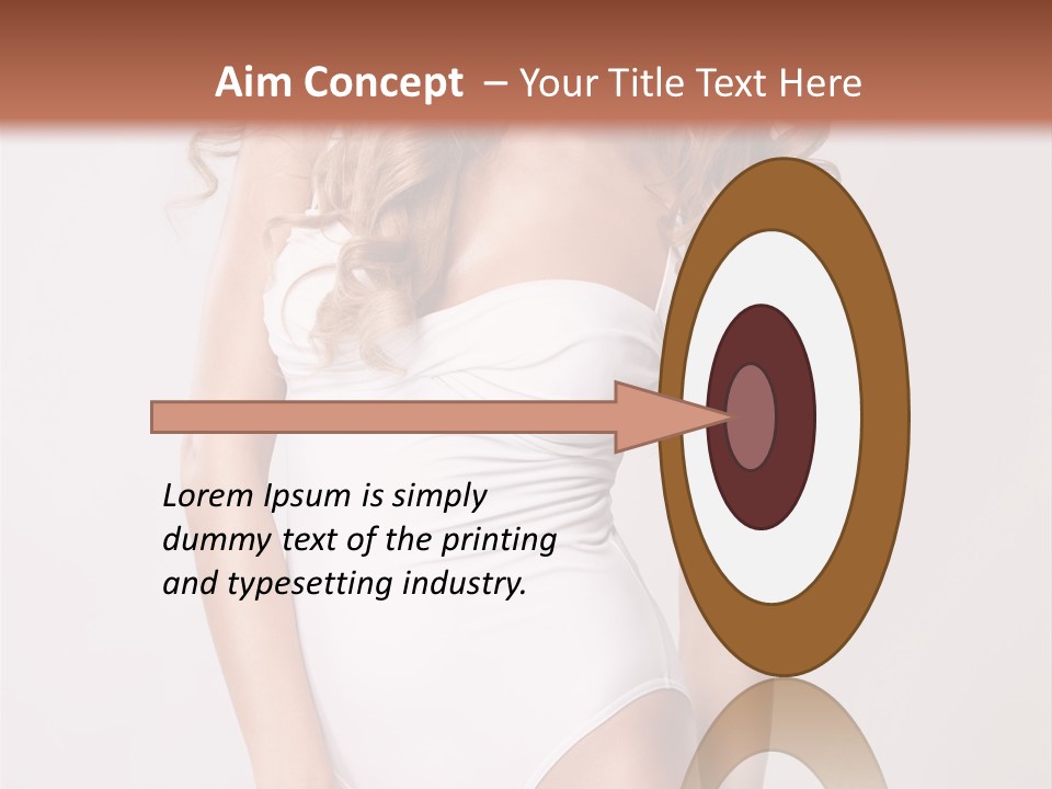 Girl In Swimsuit PowerPoint Template