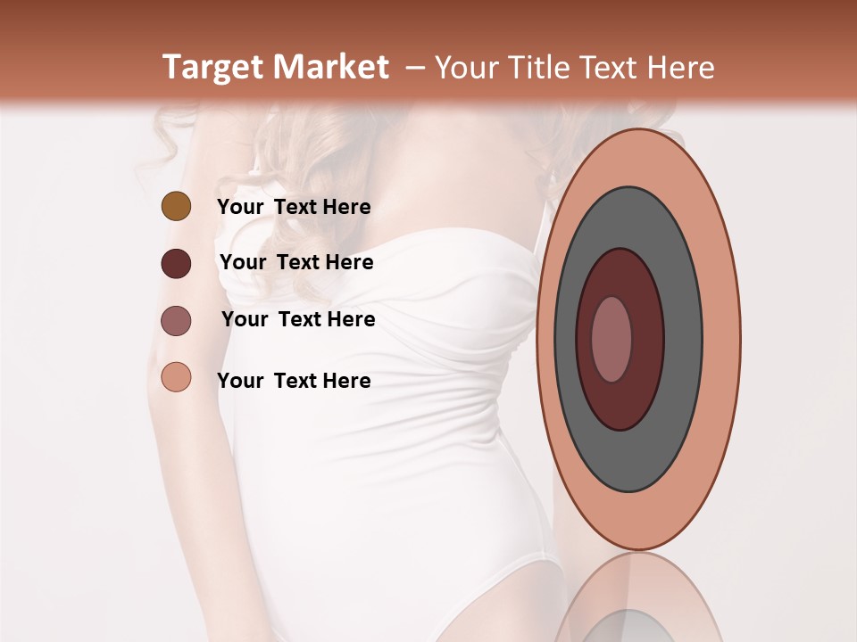 Girl In Swimsuit PowerPoint Template