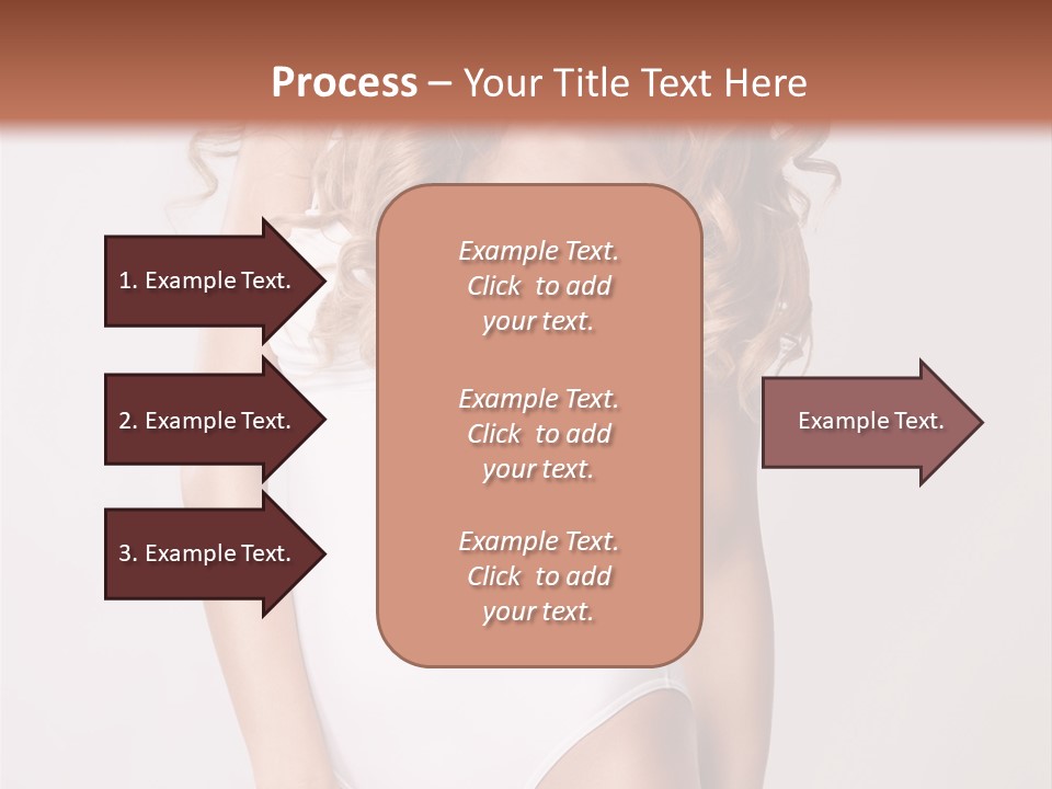Girl In Swimsuit PowerPoint Template