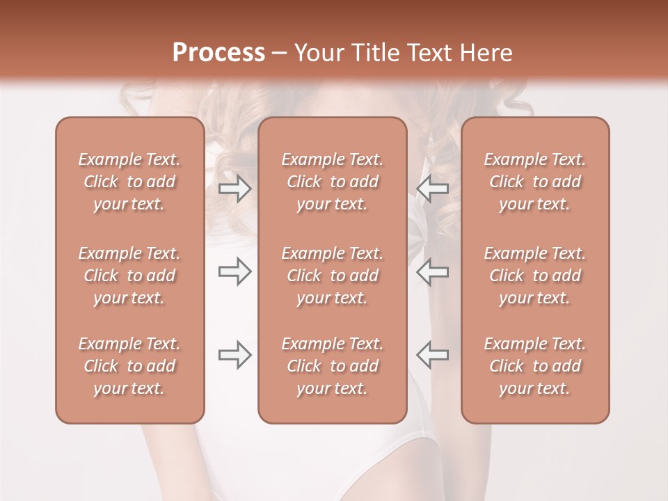 Girl In Swimsuit PowerPoint Template