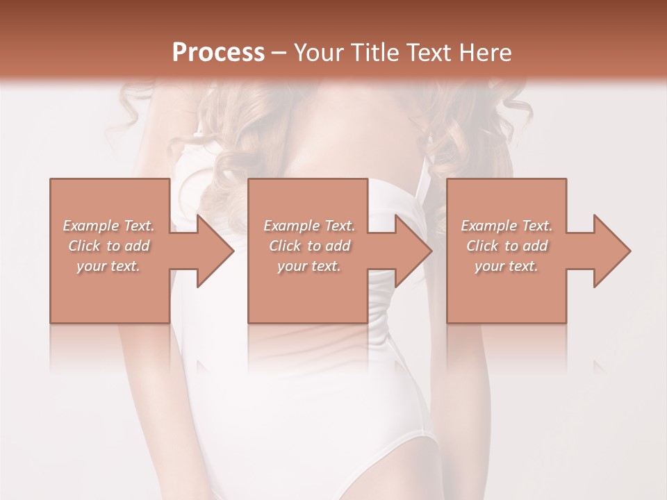 Girl In Swimsuit PowerPoint Template