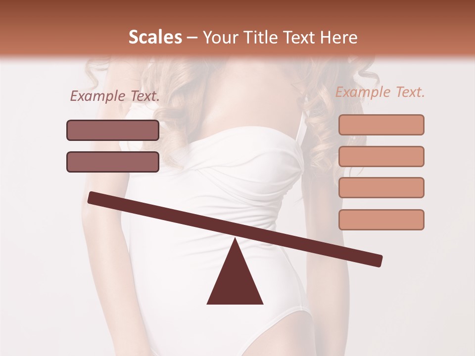 Girl In Swimsuit PowerPoint Template