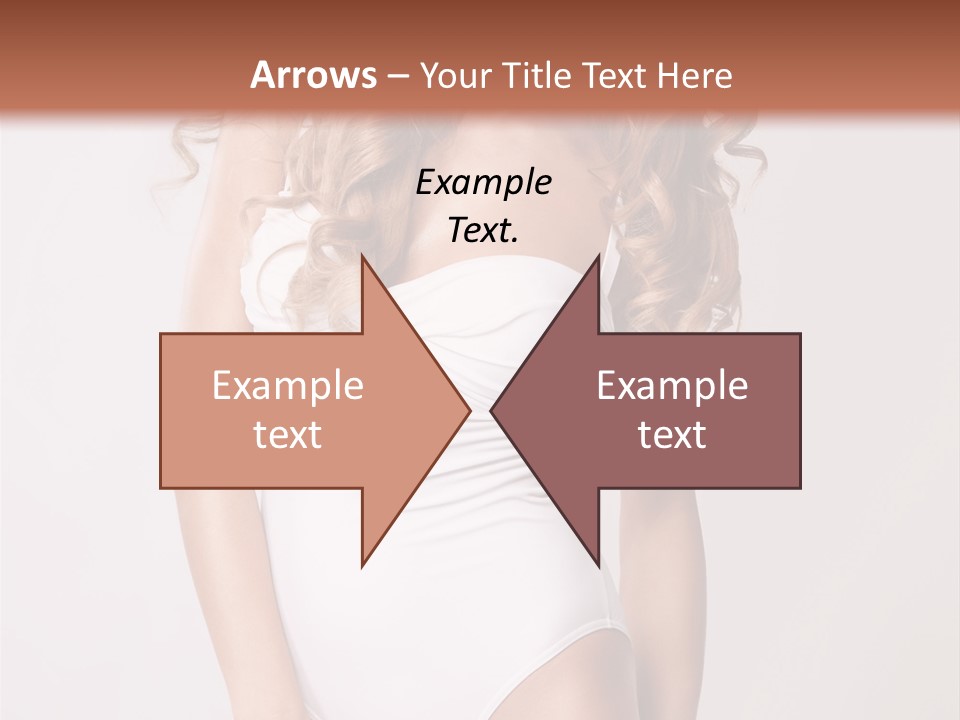 Girl In Swimsuit PowerPoint Template