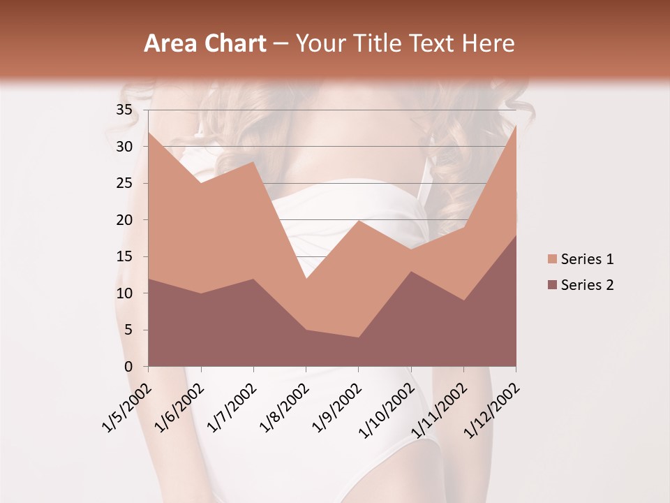 Girl In Swimsuit PowerPoint Template