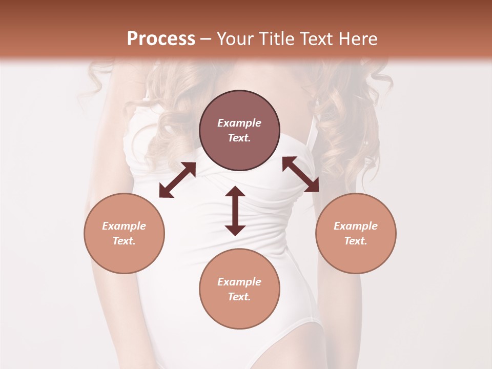 Girl In Swimsuit PowerPoint Template