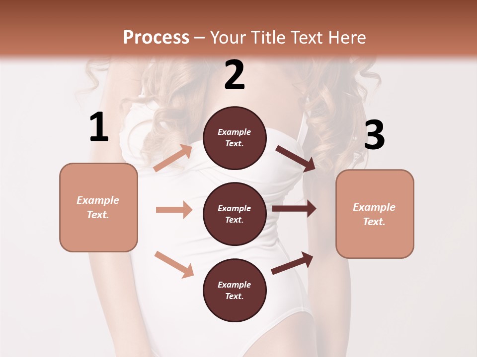 Girl In Swimsuit PowerPoint Template