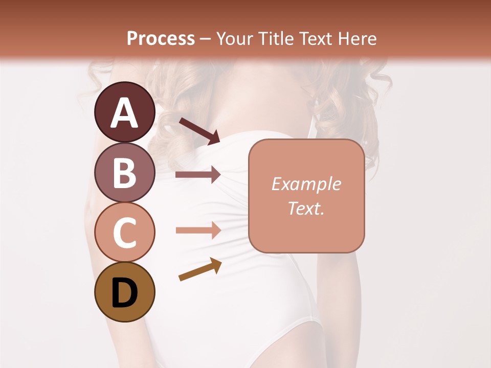 Girl In Swimsuit PowerPoint Template