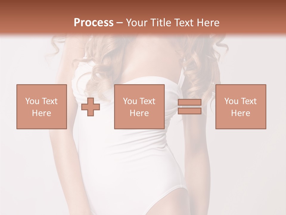 Girl In Swimsuit PowerPoint Template