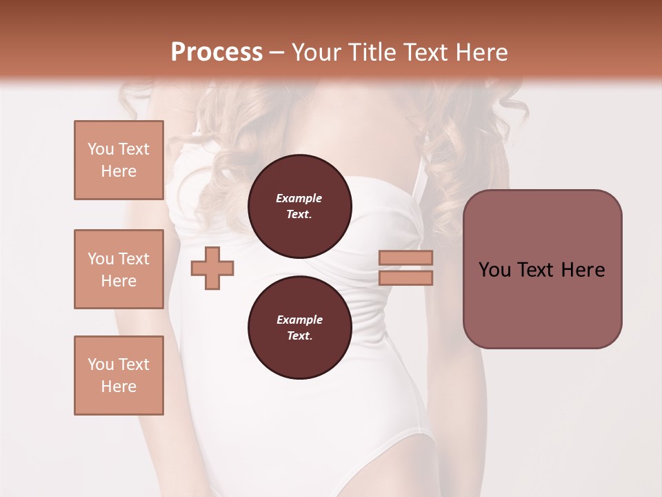 Girl In Swimsuit PowerPoint Template