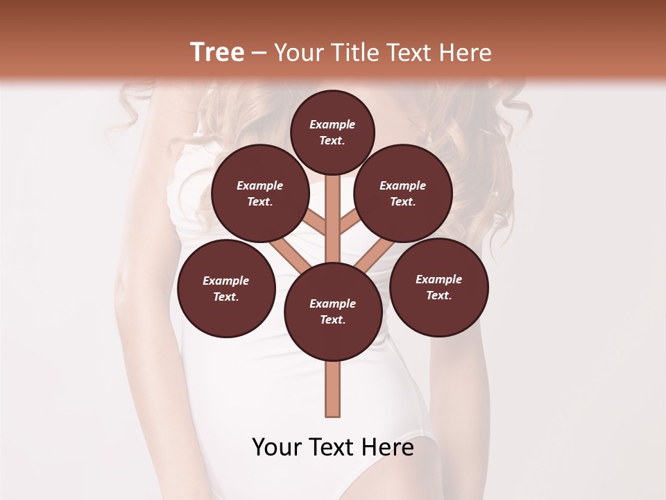 Girl In Swimsuit PowerPoint Template