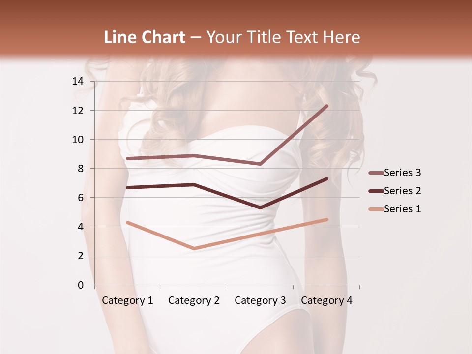 Girl In Swimsuit PowerPoint Template