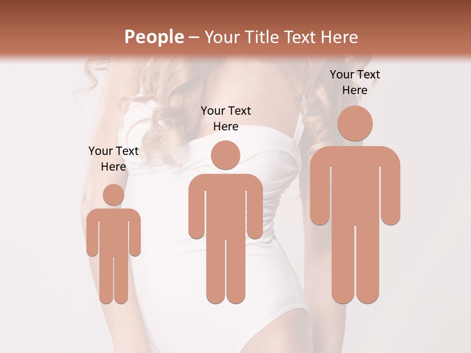 Girl In Swimsuit PowerPoint Template
