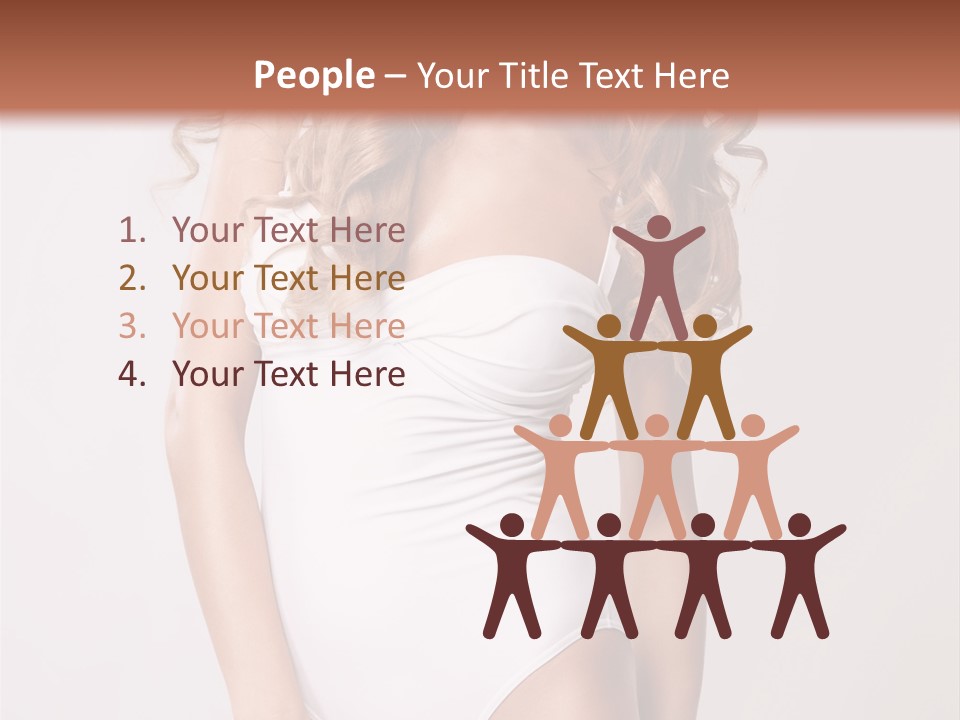 Girl In Swimsuit PowerPoint Template