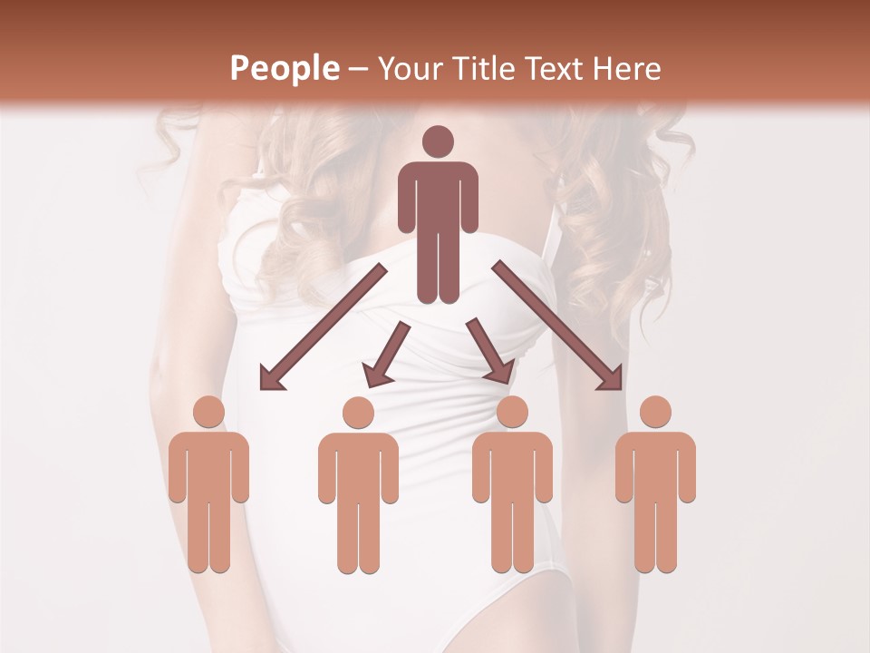 Girl In Swimsuit PowerPoint Template