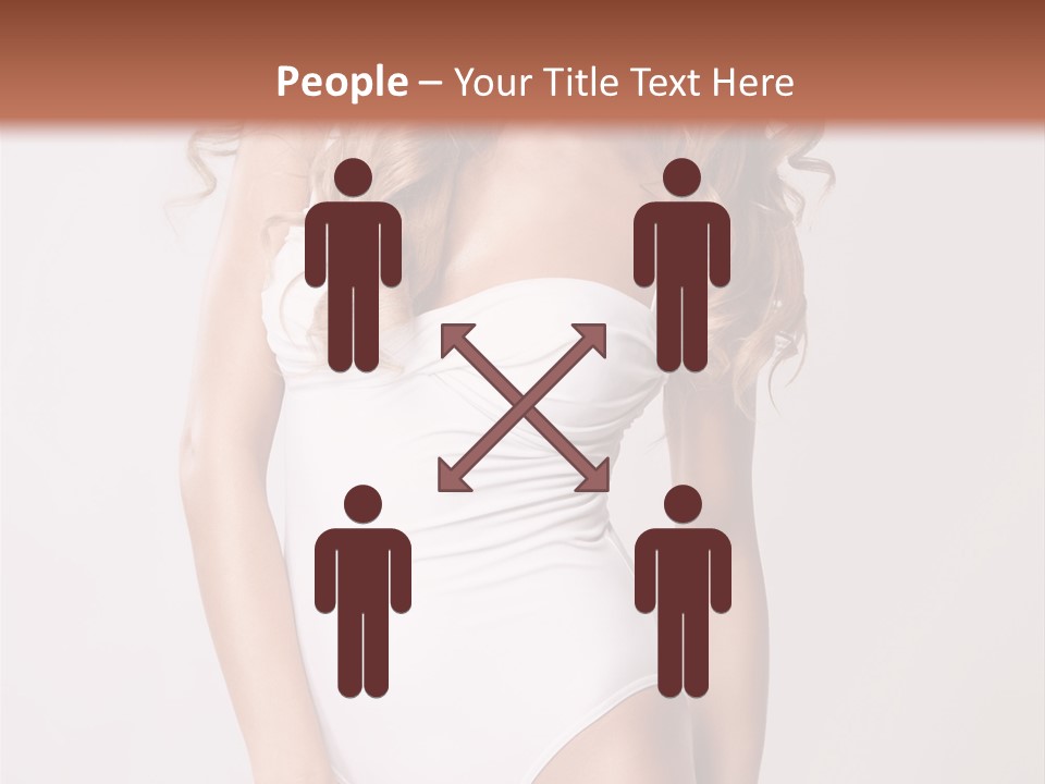 Girl In Swimsuit PowerPoint Template