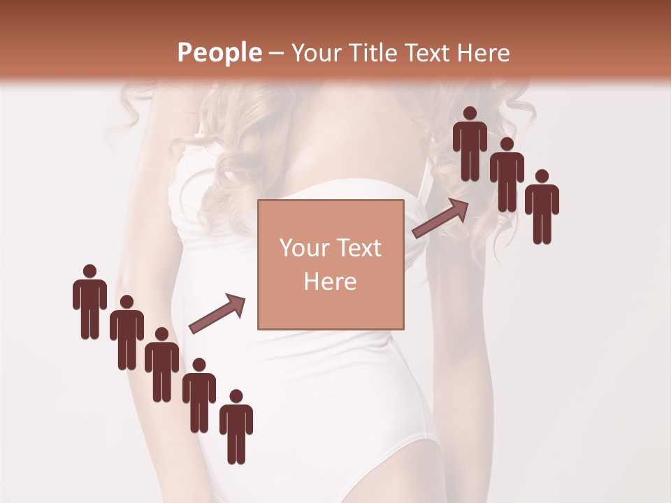 Girl In Swimsuit PowerPoint Template