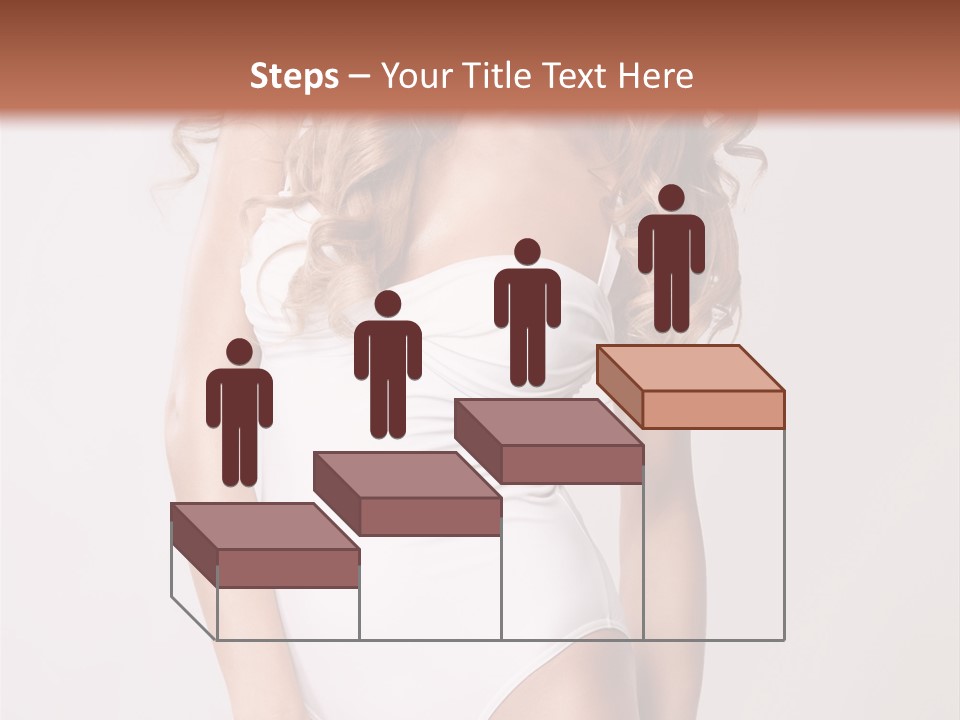 Girl In Swimsuit PowerPoint Template