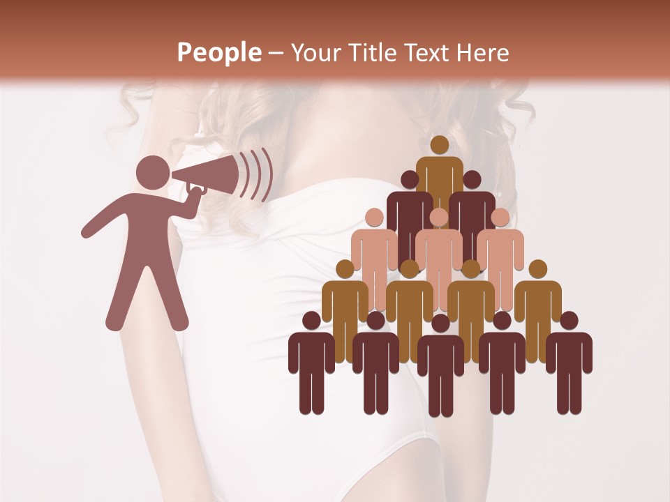 Girl In Swimsuit PowerPoint Template