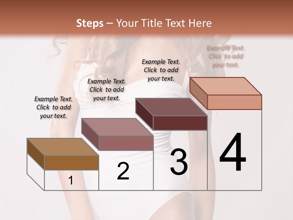 Girl In Swimsuit PowerPoint Template