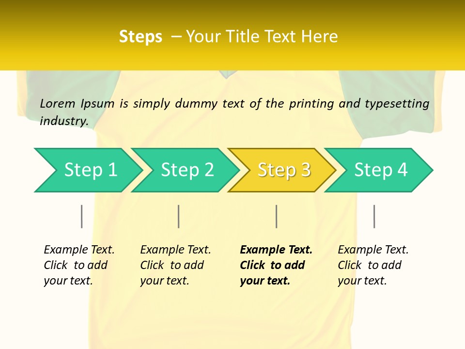 Yellow T-Shirt PowerPoint Template