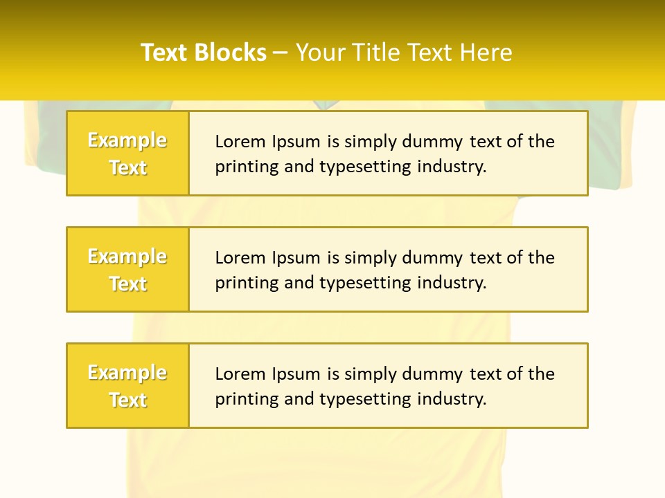 Yellow T-Shirt PowerPoint Template