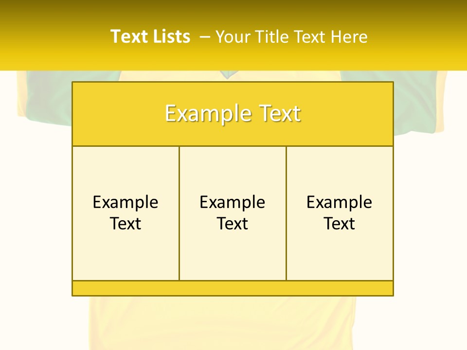 Yellow T-Shirt PowerPoint Template