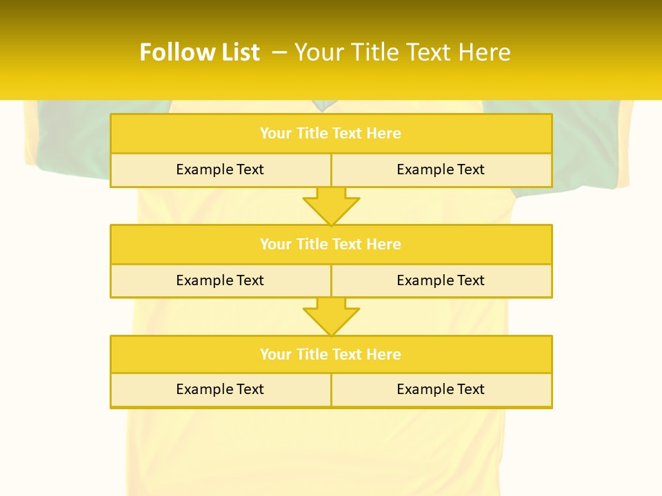 Yellow T-Shirt PowerPoint Template