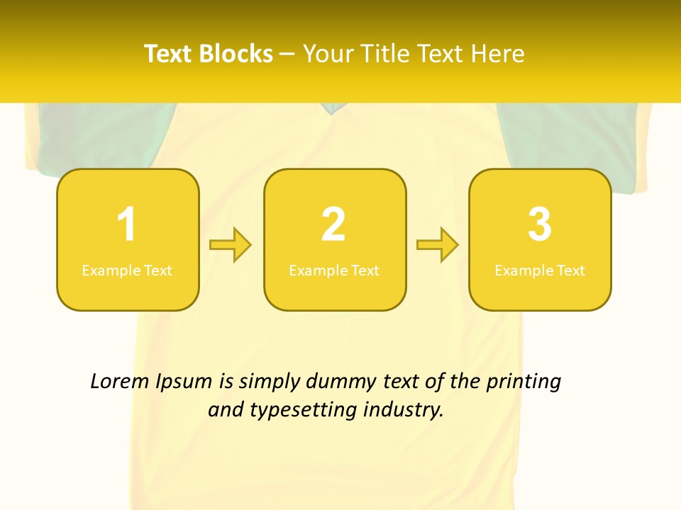 Yellow T-Shirt PowerPoint Template