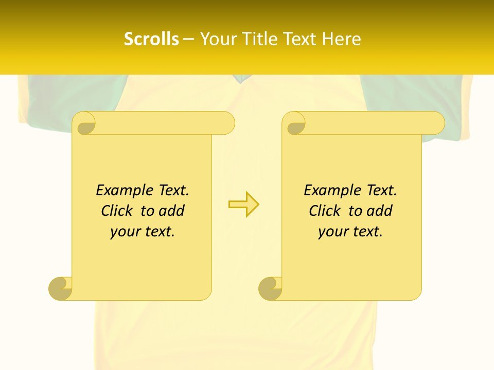Yellow T-Shirt PowerPoint Template
