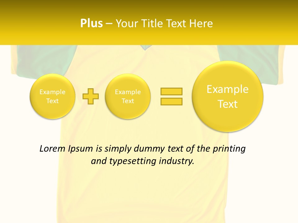 Yellow T-Shirt PowerPoint Template